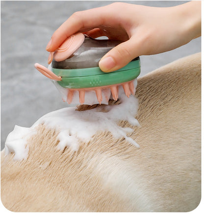 New 2 In 1 Pet Cat Dog Cleaning Bathing Massage Shampoo 