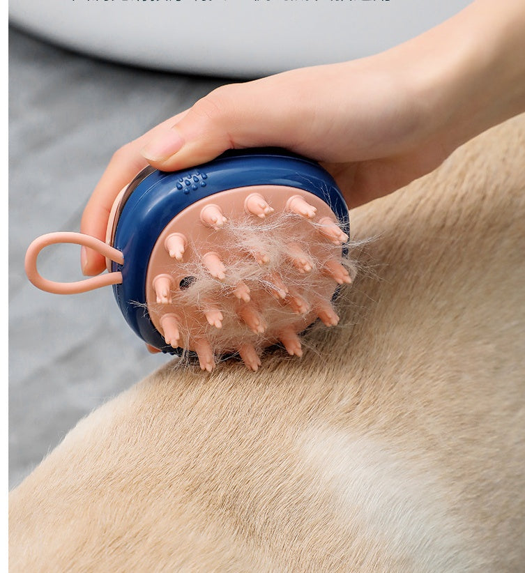New 2 In 1 Pet Cat Dog Cleaning Bathing Massage Shampoo 