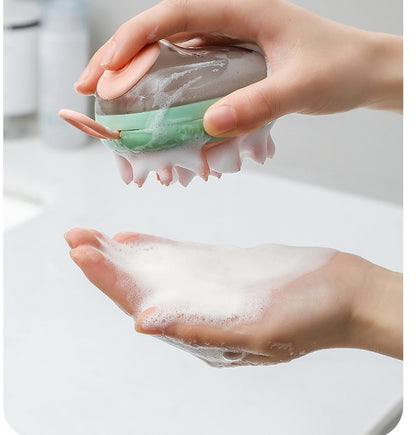 New 2 In 1 Pet Cat Dog Cleaning Bathing Massage Shampoo 