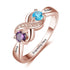 12th Birthday Stone Love Heart Ring